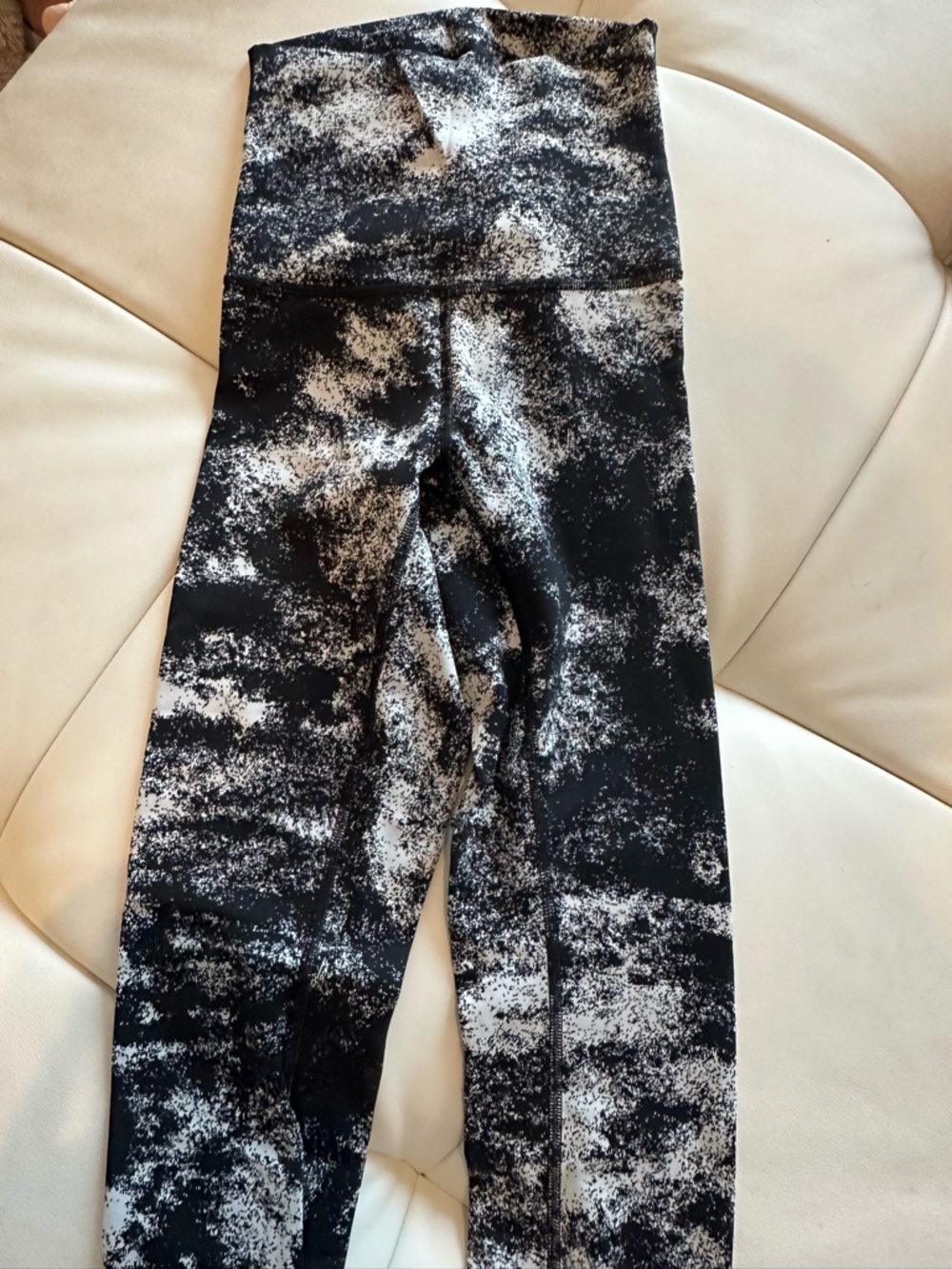 lululemon athletica Black and White Speckled High-Rise Leggings